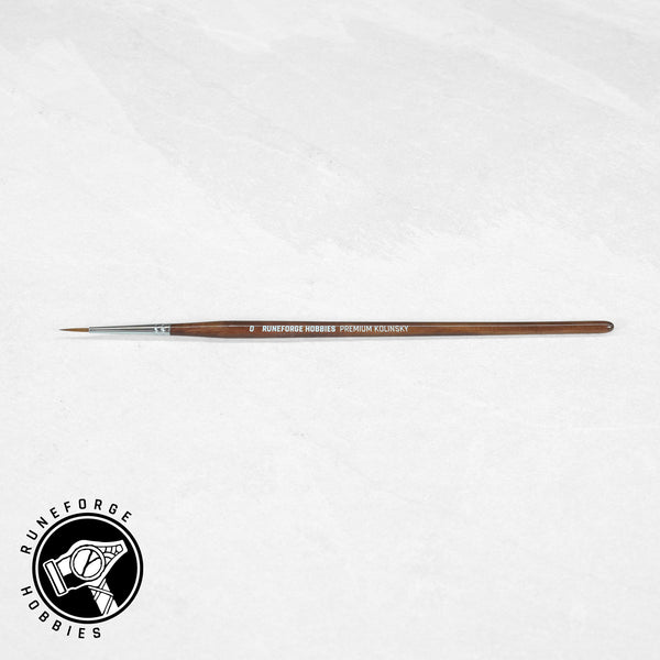 Runeforge Hobbies Premium Kolinsky Brushes - Size 0