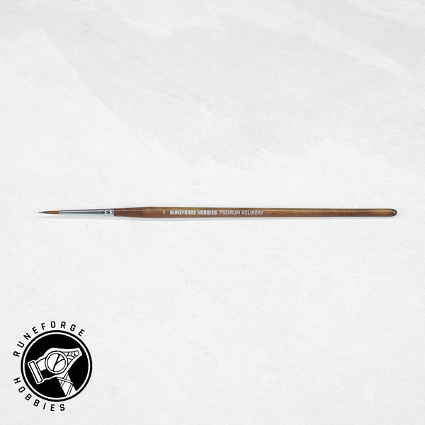 Runeforge Hobbies Premium Kolinsky Brushes - Size 1