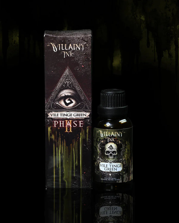 Villainy Inks Phase II - Handcrafted Enamel Washes 30ml - Vile Tinge Green