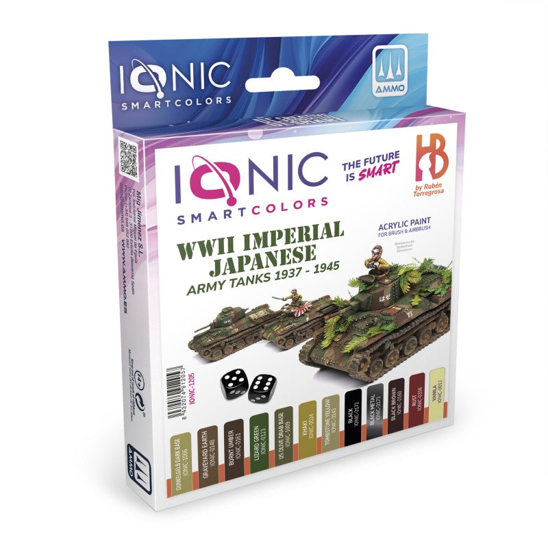 IONIC Smart Colors - 1942-1945 WWII Japanese Vehicles Set (12)