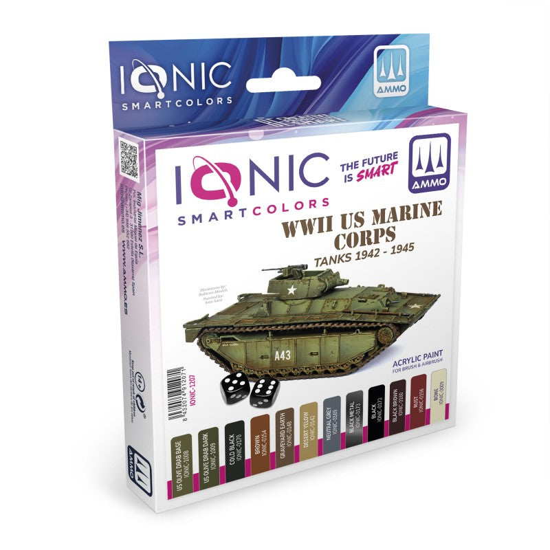 IONIC Smart Colors - 1942-1945 WWII USMC Vehicles Set (12)