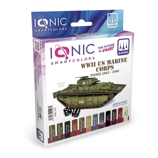 IONIC Smart Colors - 1942-1945 WWII USMC Vehicles Set (12)