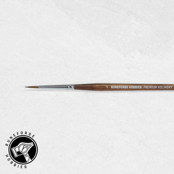 Runeforge Hobbies Premium Kolinsky Brushes - Size 1