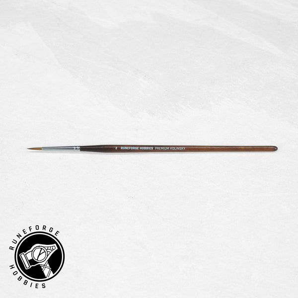 Runeforge Hobbies Premium Kolinsky Brushes - Size 2