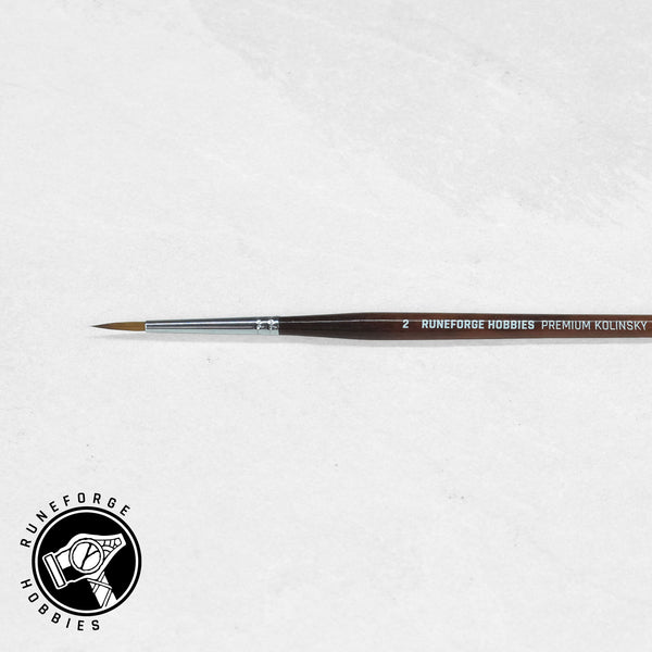Runeforge Hobbies Premium Kolinsky Brushes - Size 2