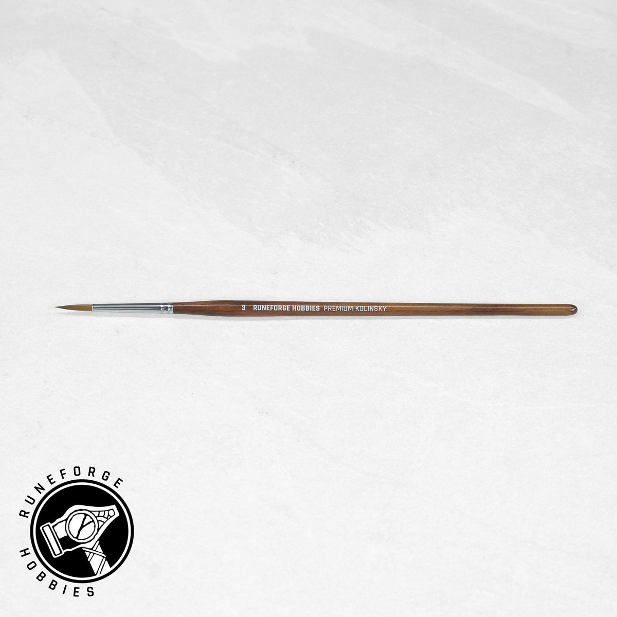 Runeforge Hobbies Premium Kolinsky Brushes - Size 3