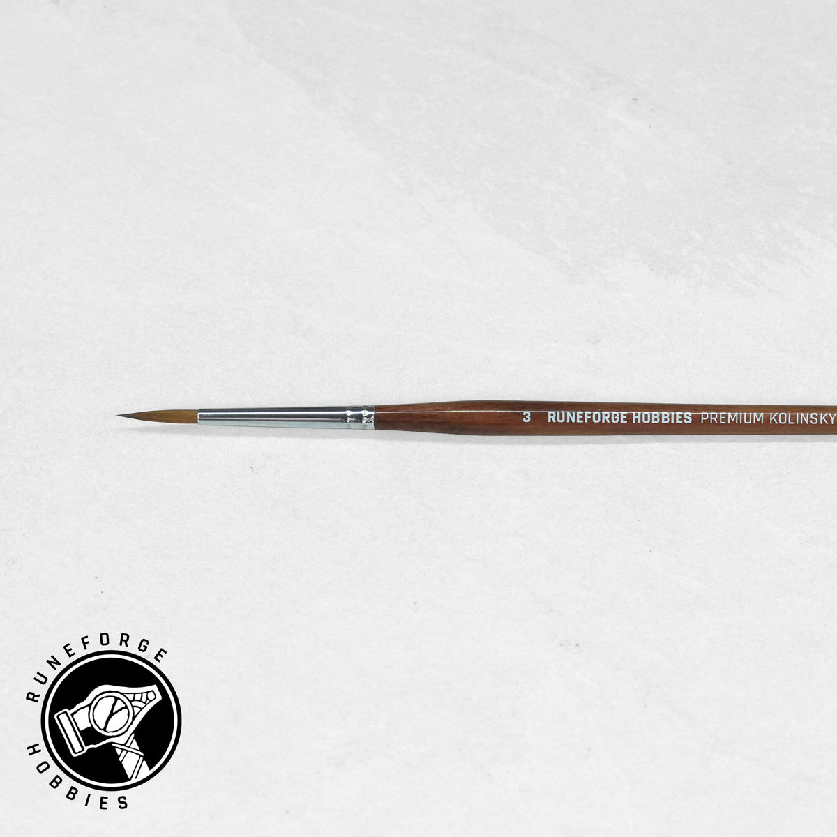 Runeforge Hobbies Premium Kolinsky Brushes - Size 3