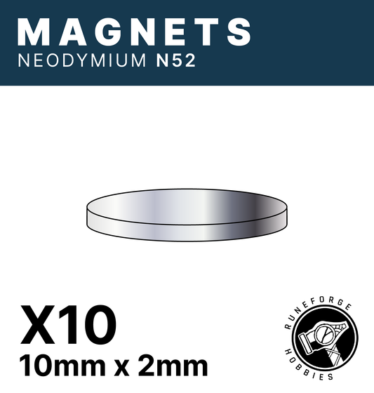 Runeforge Hobbies - N52 Magnets - 10*2mm x10