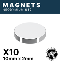 Runeforge Hobbies - N52 Magnets - 10*2mm x10
