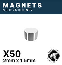 Runeforge Hobbies - N52 Magnets - 2*1.5mm x50