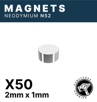 Runeforge Hobbies - N52 Magnets - 2*1mm x50