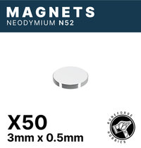 Runeforge Hobbies - N52 Magnets - 3*0.5mm x50