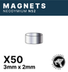 Runeforge Hobbies - N52 Magnets - 3*2mm x50