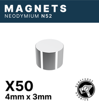 Runeforge Hobbies - N52 Magnets - 4*3mm x50