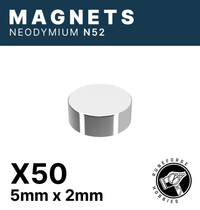 Runeforge Hobbies - N52 Magnets - 5*2mm x50