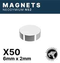 Runeforge Hobbies - N52 Magnets - 6*2mm x50