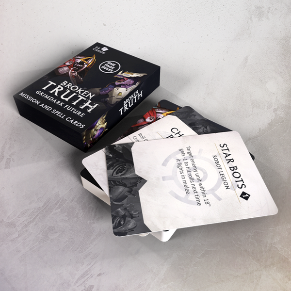 One Page Rules Grimdark Future Mission & Spell Cards