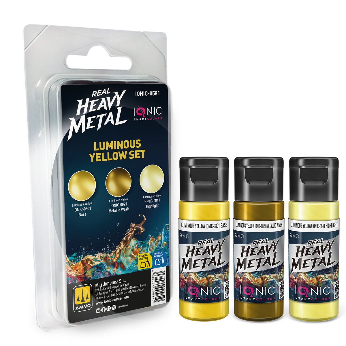 IONIC Smart Colors - Heavy Metal Luminous Yellow Set