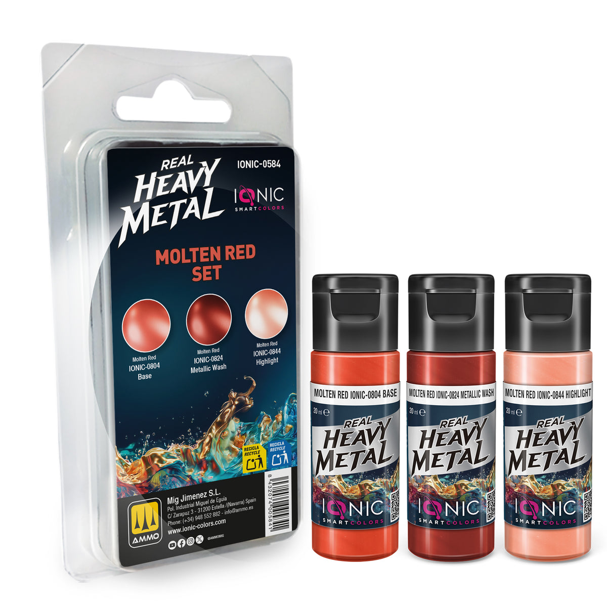 IONIC Smart Colors - Heavy Metal Molten Red Set