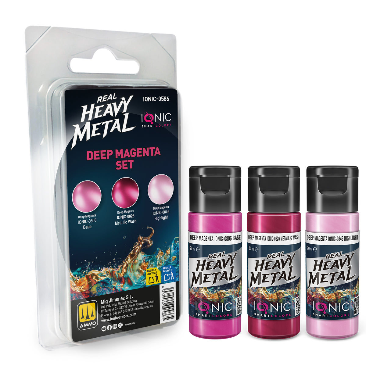 IONIC Smart Colors - Heavy Metal Deep Magenta Set