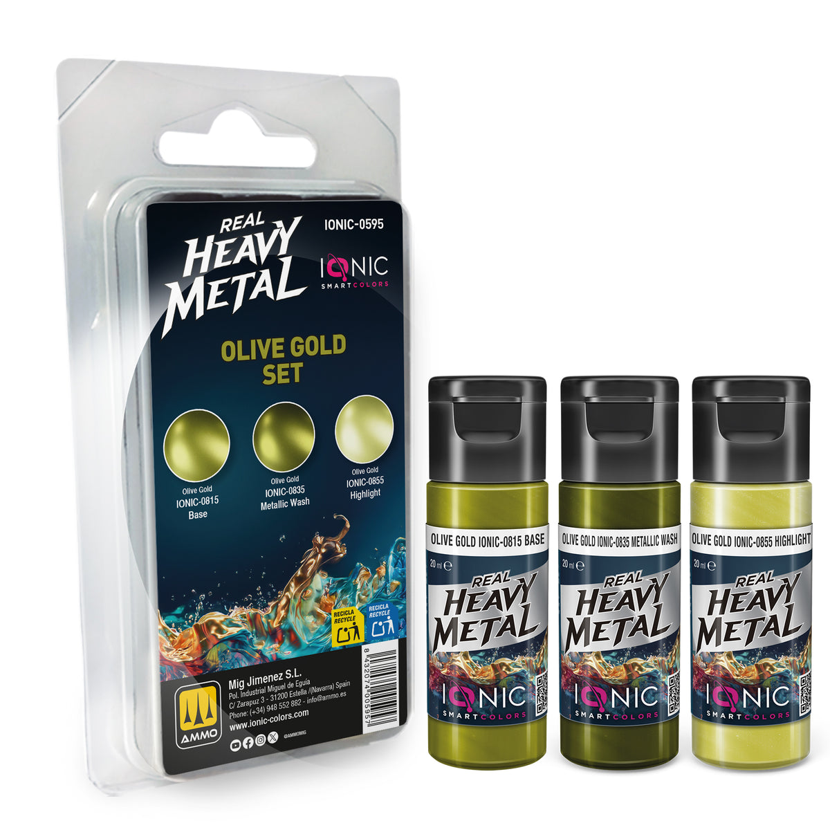 IONIC Smart Colors - Heavy Metal Olive Gold Set