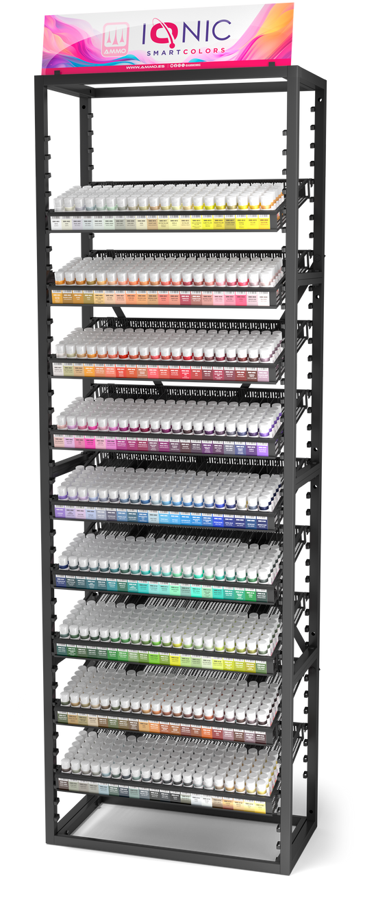 IONIC Smart Colors - FULL RANGE COMPLETE RACK - (6x180 colors + 6x each aux products)