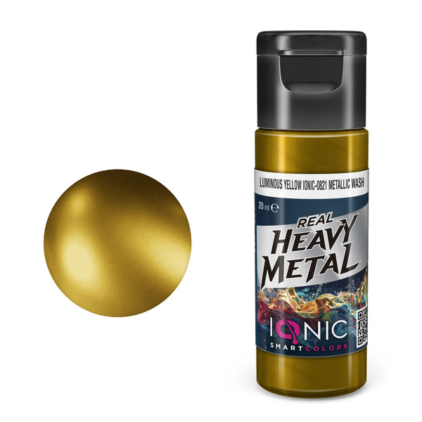 IONIC Smart Colors - Heavy Metal Luminous Yellow  Metallic Wash 20ml