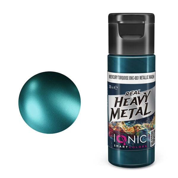 IONIC Smart Colors - Heavy Metal Mercury Turquoise  Metallic Wash 20ml