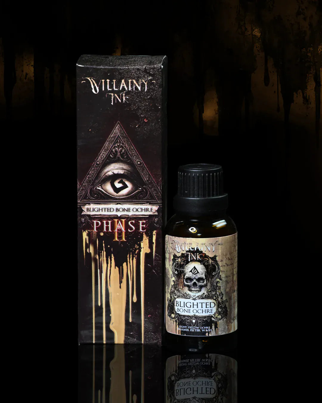 Villainy Inks Phase II - Handcrafted Enamel Washes 30ml - Blighted Bone Ochre