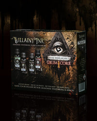 Villainy Inks - Handcrafted Enamel Washes 30ml - Grim Core Set I x4 colors