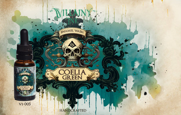 Villainy Inks Phase I - Handcrafted Enamel Washes 30ml - Coelia Green