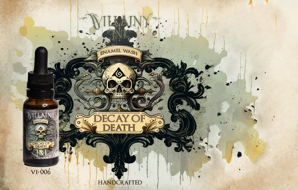 Villainy Inks Phase I - Handcrafted Enamel Washes 30ml - Decay of Death