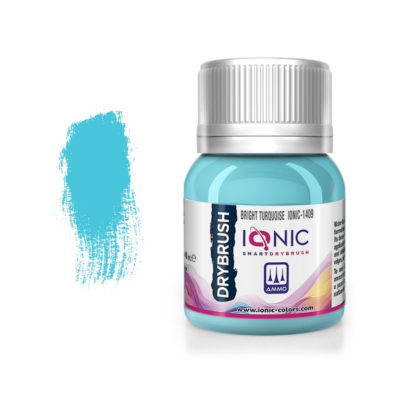 IONIC Drybrush Paints -  Bright Turquoise 40ml