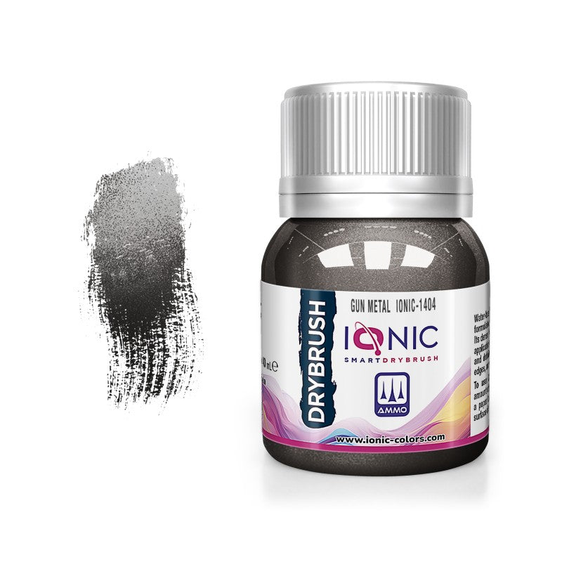 IONIC Drybrush Paints -  Gun Metal 40ml