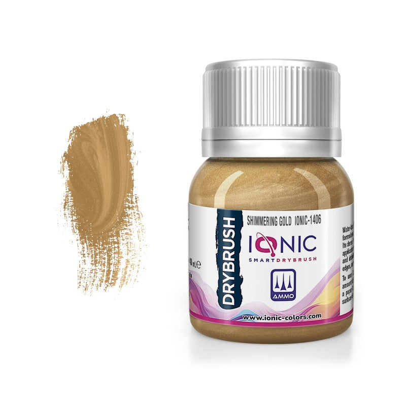 IONIC Drybrush Paints -  Shimmering Gold 40ml