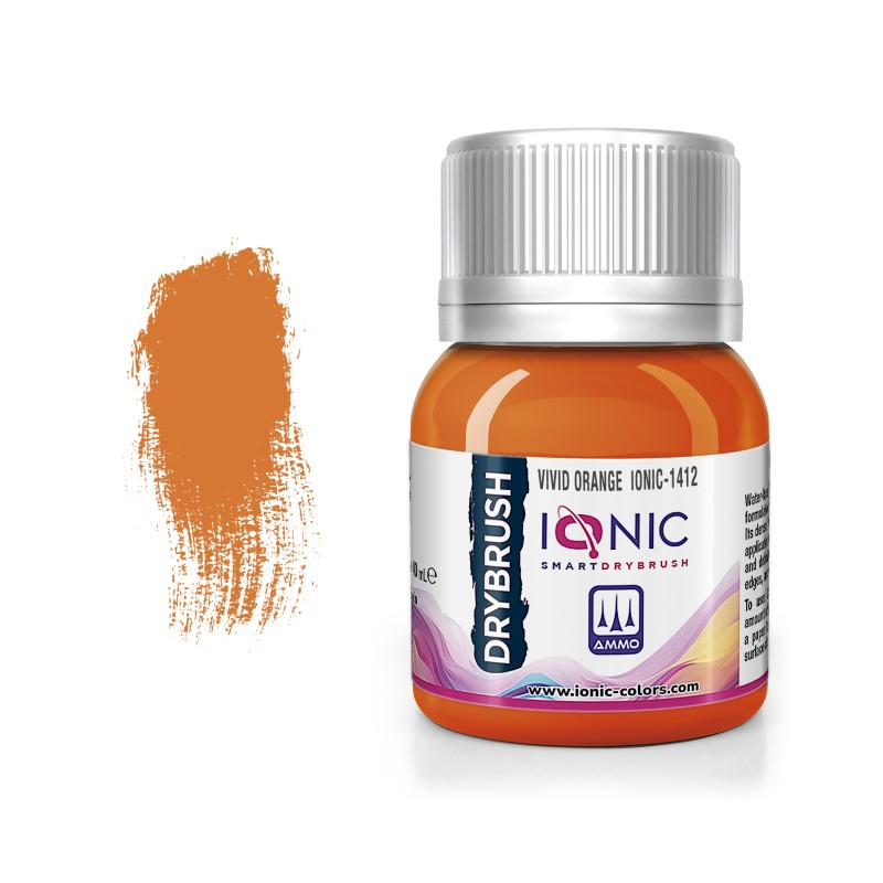 IONIC Drybrush Paints -  Vivid Orange 40ml