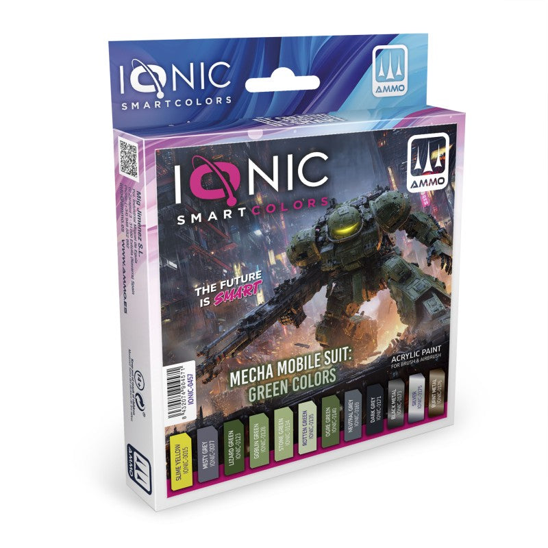 IONIC Smart Colors - Mecha Mobile Suit: Green Colors Set (12)