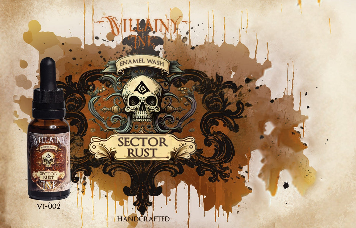 Villainy Inks Phase I - Handcrafted Enamel Washes 30ml - Sector Rust