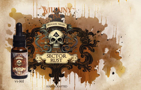 Villainy Inks Phase I - Handcrafted Enamel Washes 30ml - Sector Rust