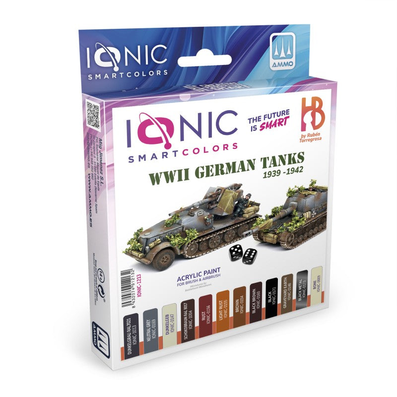IONIC Smart Colors - WWII German Tanks 1939 -1942  Set (12)